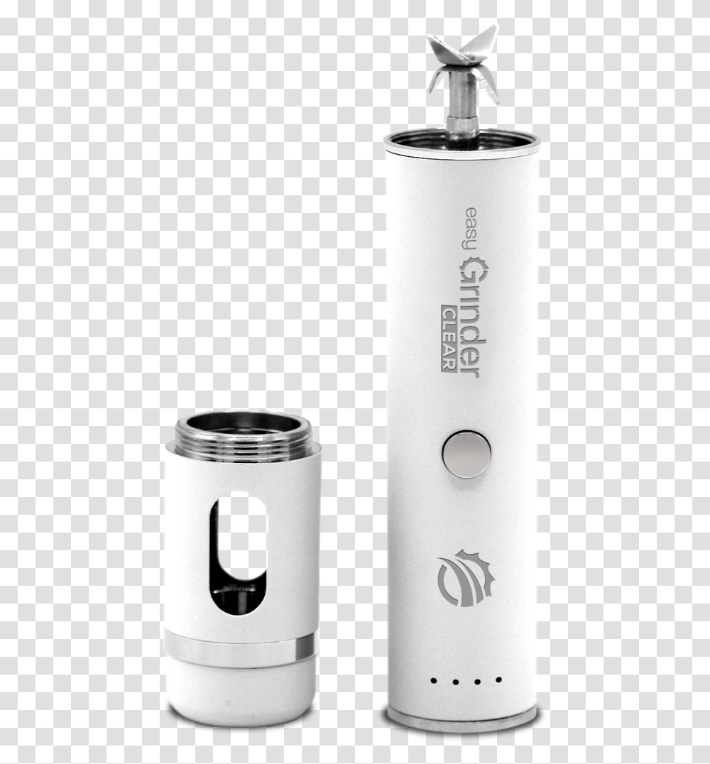 Easy Grinder Clear White Head Shop, Cylinder, Aluminium, Mobile Phone, Electronics Transparent Png