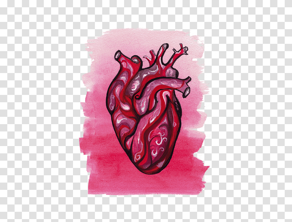Easy Human Heart Painting, Modern Art, Drawing, Doodle, Poster Transparent Png