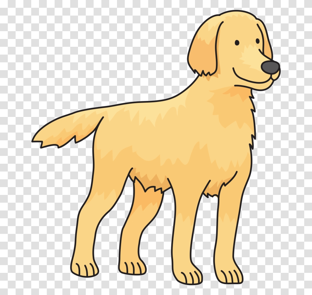 Easy Labels Clip Art Dog Details Golden Retriever Drawing Simple Golden Retriever Drawing, Animal, Mammal, Goat, Canine Transparent Png