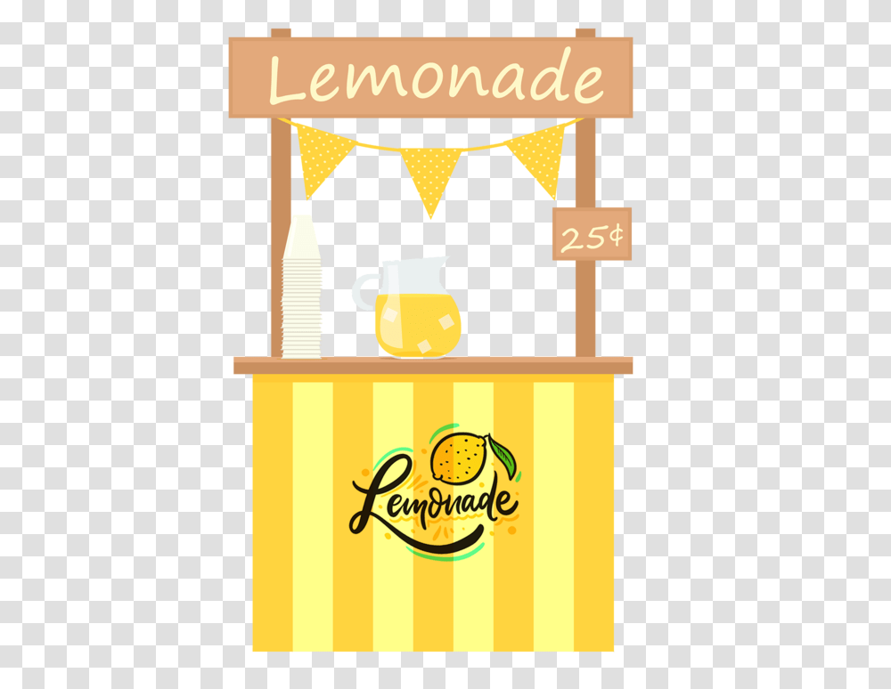 Easy Lemon Lemonade Stand Cartoon, Beverage, Alcohol, Beer, Glass Transparent Png