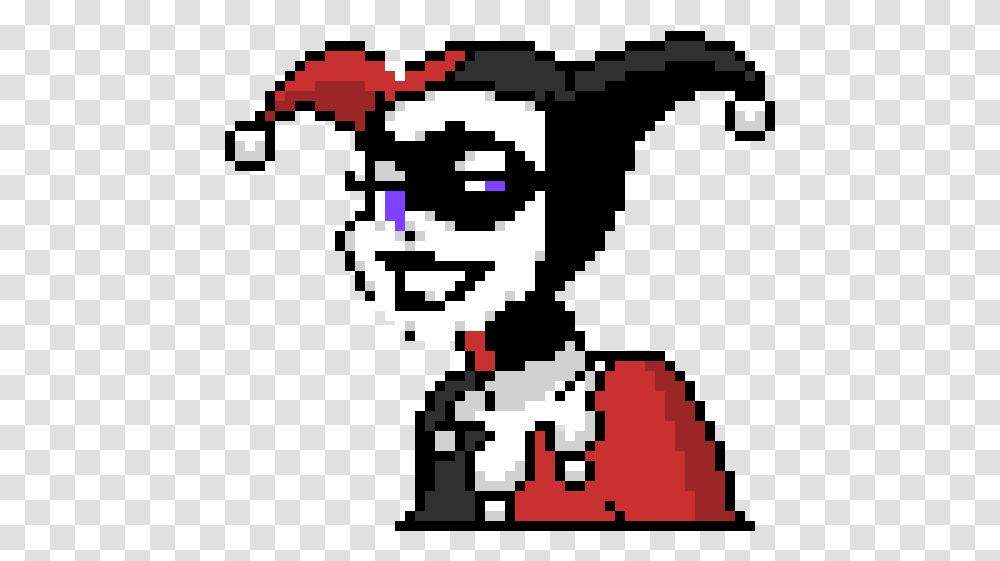 Easy Pixel Art Harley Quinn, Label, Poster Transparent Png