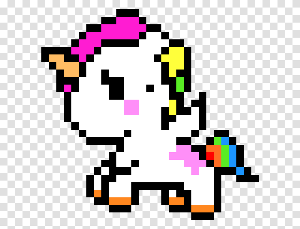 Easy Pixel Art Unicorn, Pac Man Transparent Png
