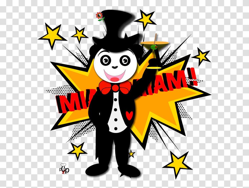 Easy Recipe Panda King Galette Comic Book Word Clip Art, Performer, Person, Human, Poster Transparent Png