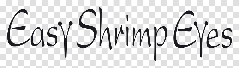 Easy Shrimp Eyes Calligraphy, Handwriting, Alphabet, Word Transparent Png