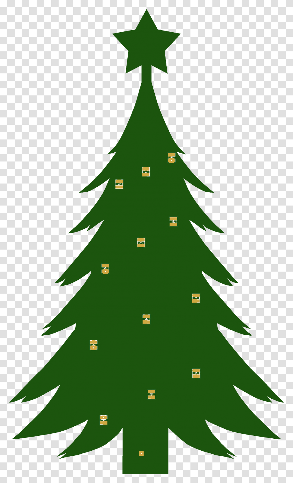 Easy Simple Christmas Tree Drawing, Plant, Ornament Transparent Png