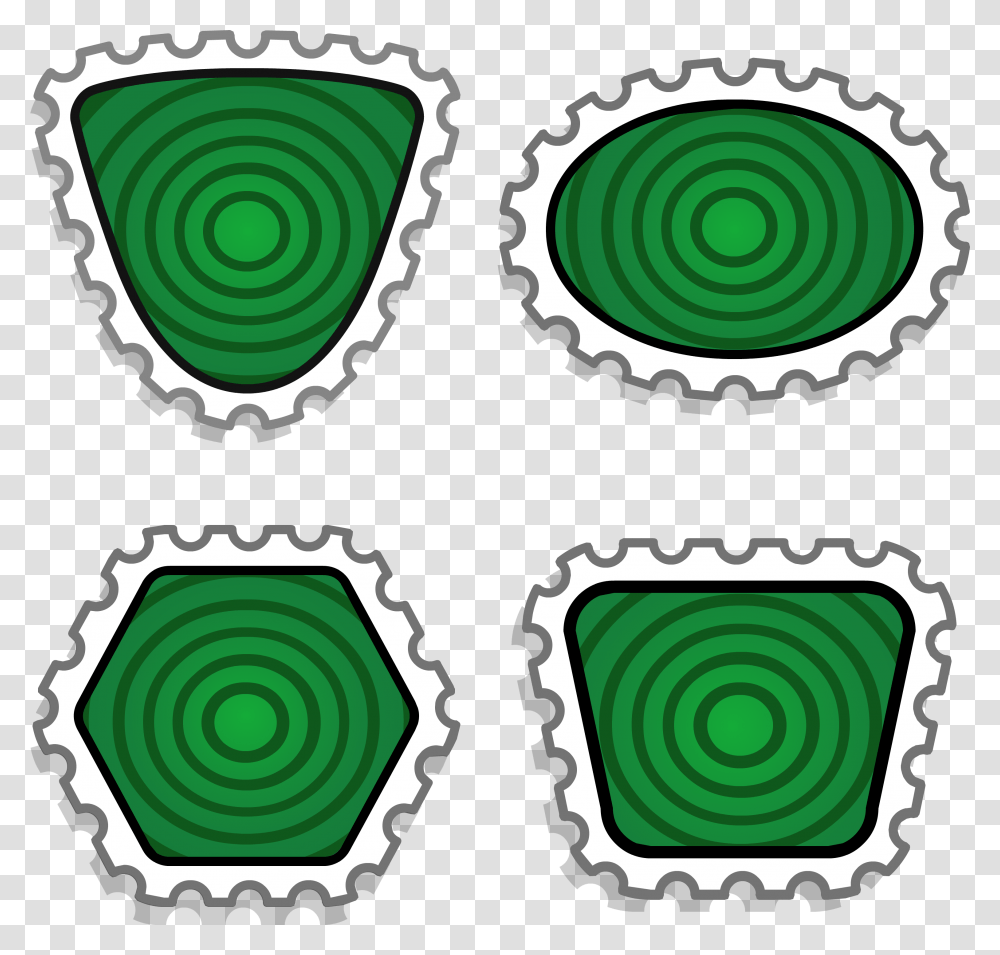 Easy Stamps Bases Club Penguin Hard Stamps, Green, Label, Spiral Transparent Png