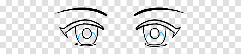 Easy To Draw Cute Eyes Evil Anime Crying Drawing Online, Outdoors, Nature, Animal Transparent Png
