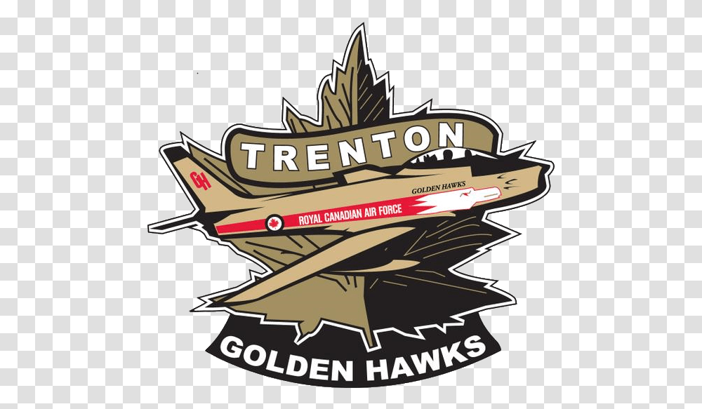 Easy Win For Trenton Trenton Golden Hawks Logo, Label, Plan Transparent Png