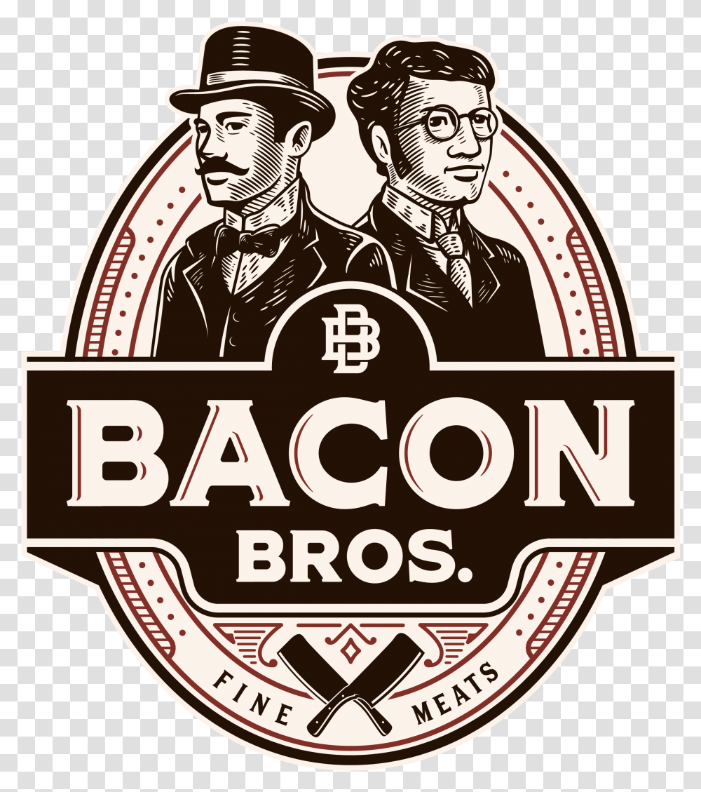 Eat Better Bacon Emblem, Logo, Symbol, Badge, Person Transparent Png