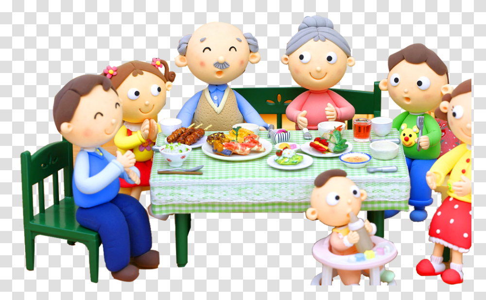 Eat Dinner With Family Clipart Showing Love To Family Clipart, People, Person, Meal, Food Transparent Png