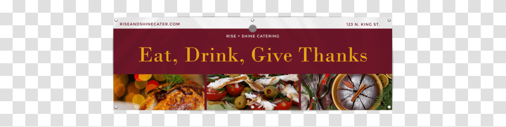 Eat Drink Give Thanks Banner Template Preview Tree, Advertisement, Poster, Flyer, Paper Transparent Png