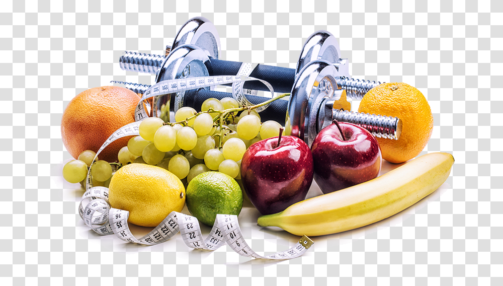 Eat Fruits And Vegetables Dumbells And Fruit, Plant, Banana, Food, Citrus Fruit Transparent Png