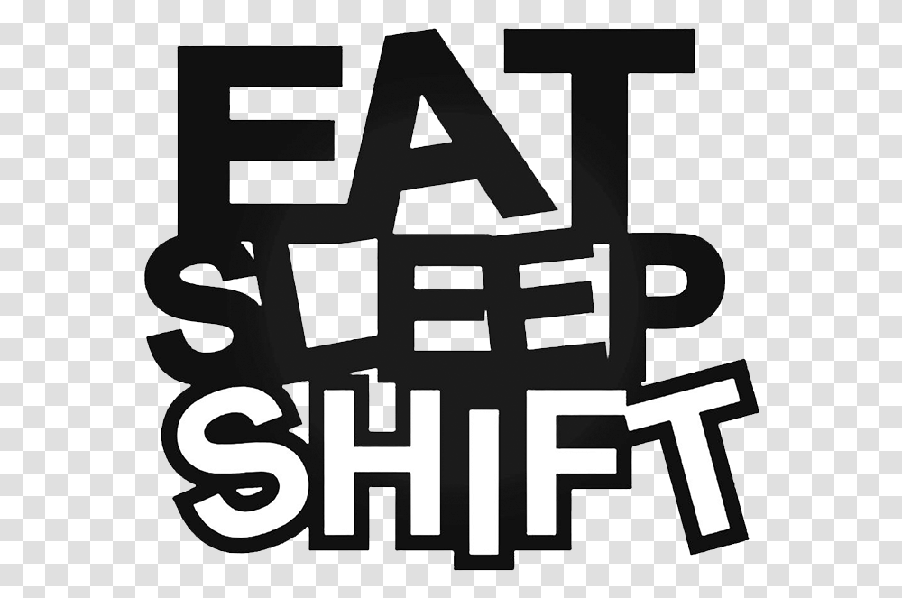 Eat Sleep Shift Calligraphy, Alphabet, Logo Transparent Png