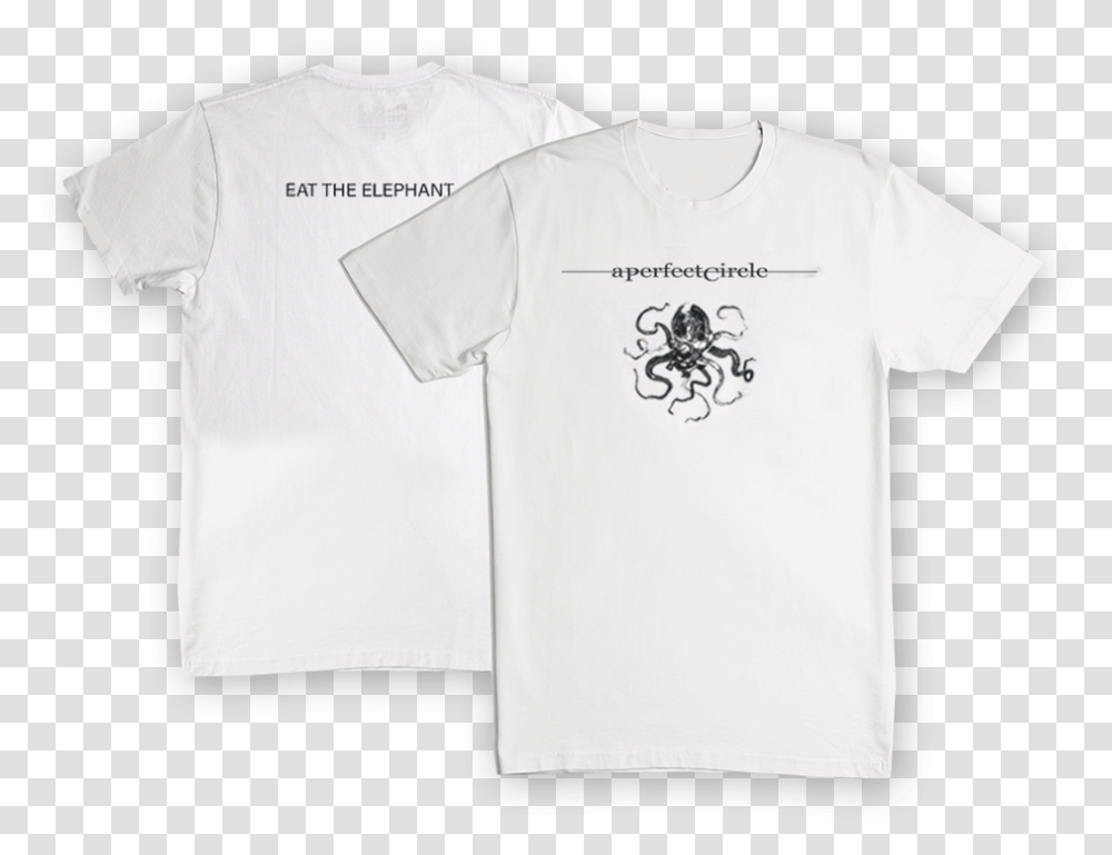 Eat The Elephant White T Shirt Limited Edition Active Shirt, Clothing, Apparel, T-Shirt Transparent Png