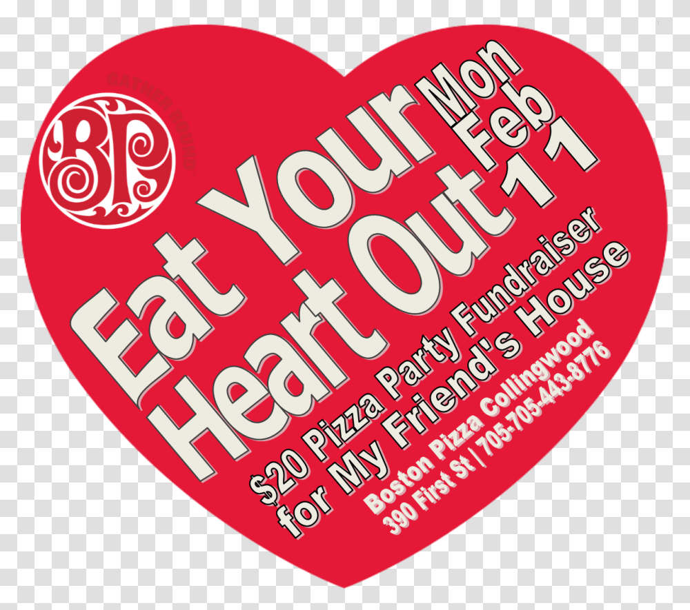 Eat Your Heart Out Boston Pizza, Advertisement, Poster, Flyer, Paper Transparent Png