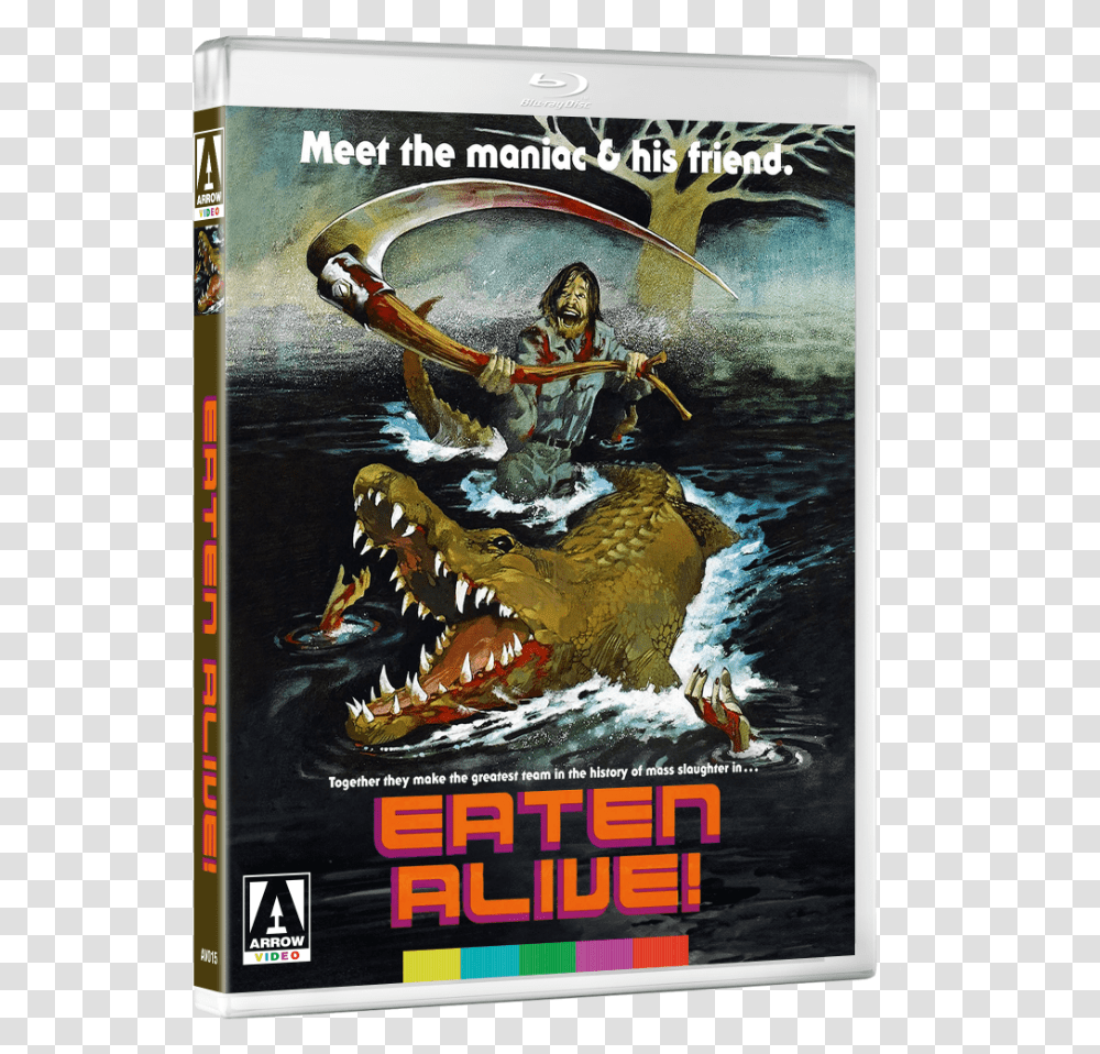Eaten Alive Movie Poster, Advertisement, Person, Human, Paper Transparent Png