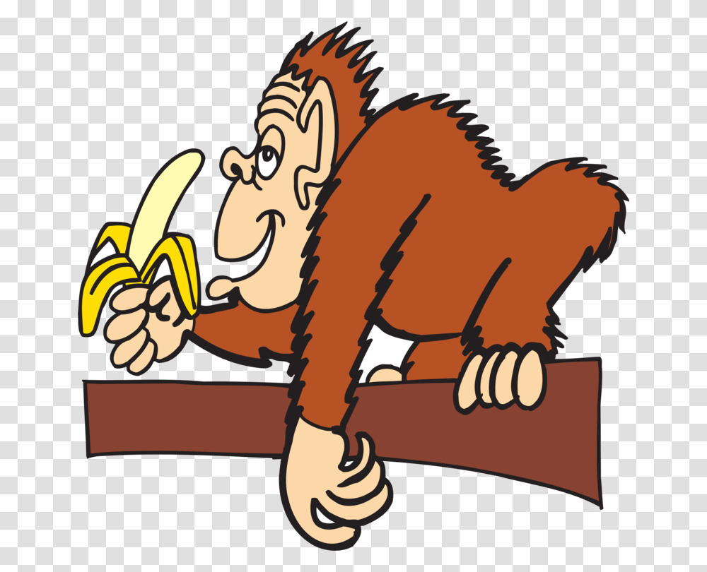 Eating Ape Banana Chimpanzee Monkey, Animal, Mammal, Rodent, Beaver Transparent Png