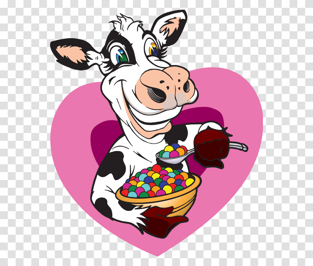 Eating Cereal Clipart Cow Wow Cereal Milk, Bowl, Food, Face, Performer Transparent Png