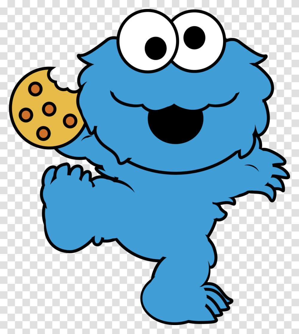 Eating Cookies Cliparts Baby Cookie Monster Clipart, Animal, Stencil, Wildlife Transparent Png