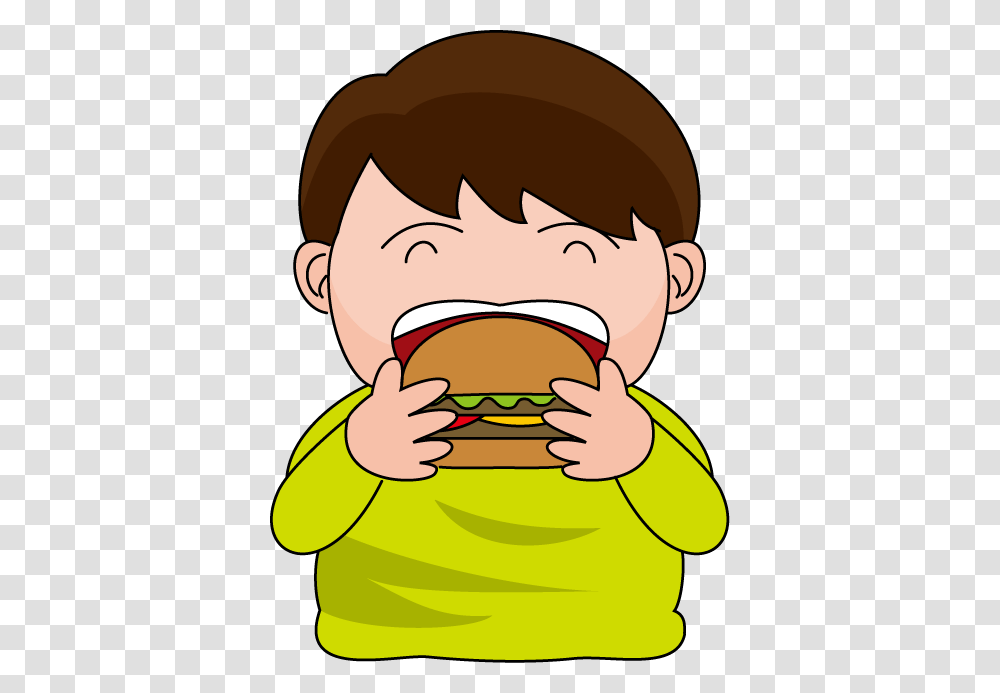 Eating Hamburger Cliparts, Food Transparent Png