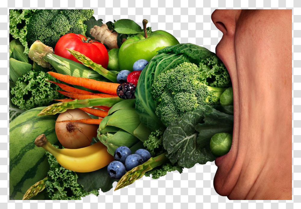 Eating Healthy Diet Fruit Healthy Food, Plant, Broccoli, Vegetable, Person Transparent Png