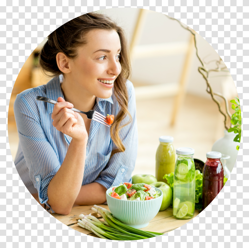 Eating Healthy Hd, Person, Human, Bowl, Beverage Transparent Png