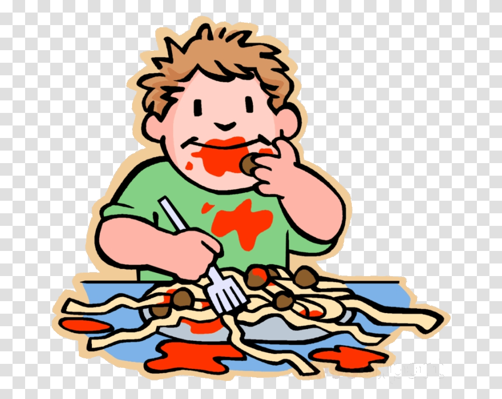 Eating Messy Kids Clipart Child Clip Art Mess Kid Eating, Food, Meal Transparent Png
