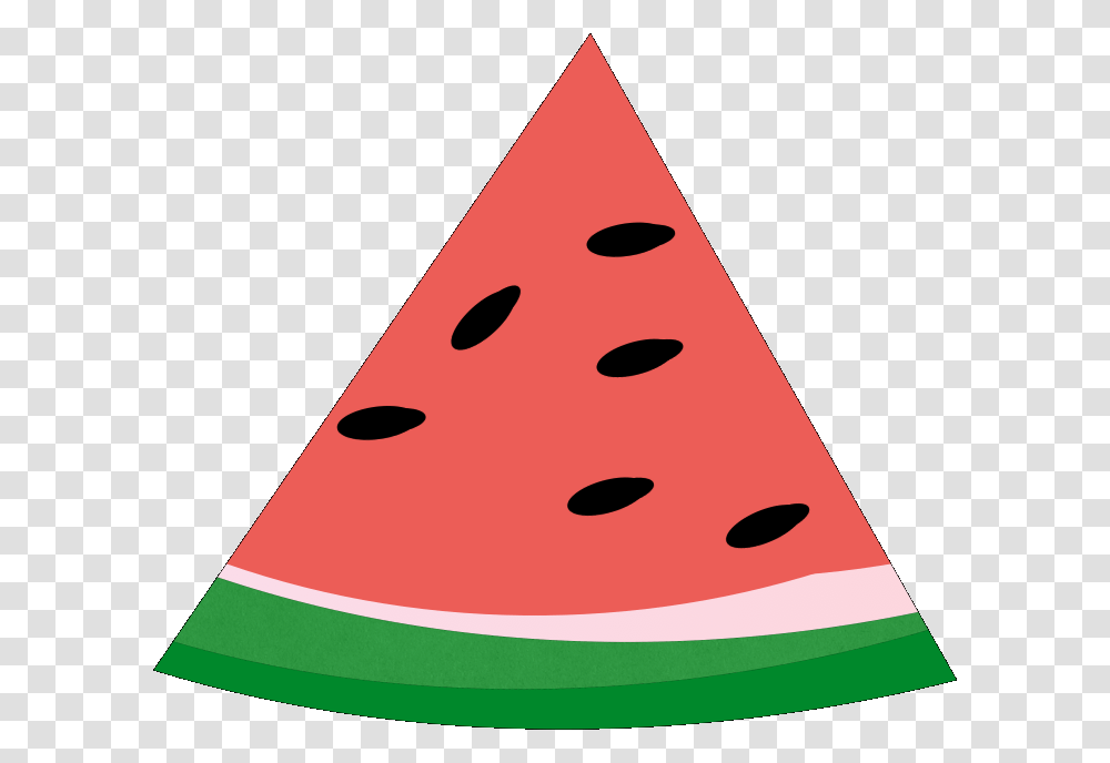 Eating Watermelon Clipart Watermelon Slice Clipart, Plant, Fruit, Food, Triangle Transparent Png