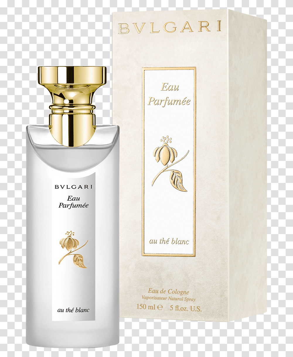 Eau Parfume Au Th Blanc Eau De Cologne Spray 150ml Bvlgari Eau De Parfum The Blanc, Bottle, Perfume, Cosmetics, Label Transparent Png