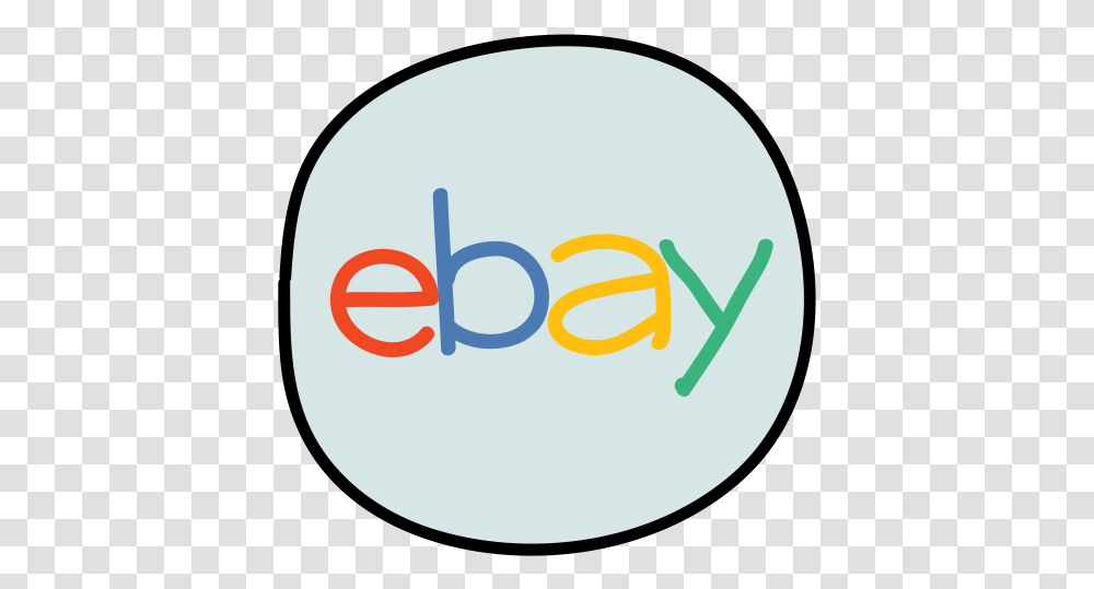 Ebay Logo Icon Of Doodle Style Ebay Icon, Text, Symbol, Trademark, Clothing Transparent Png