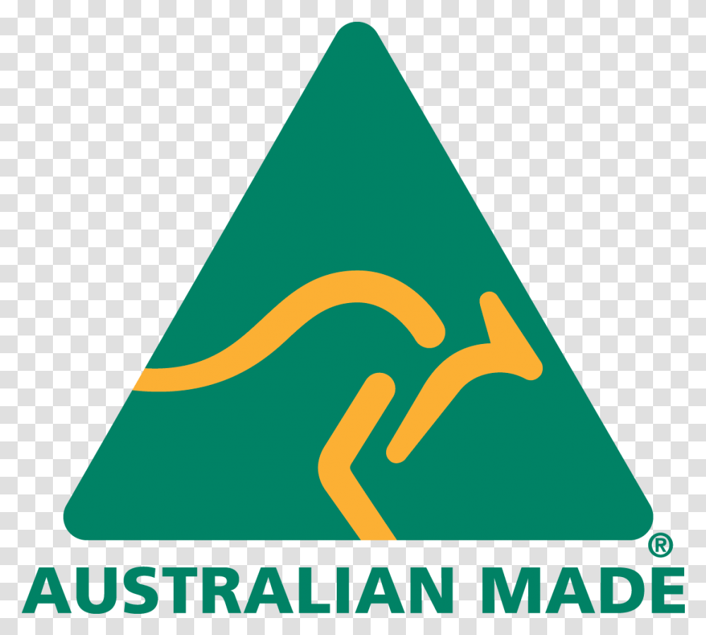 Ebay Partners With Australian Made Made In Australia Sticker, Triangle, Symbol, Sign Transparent Png