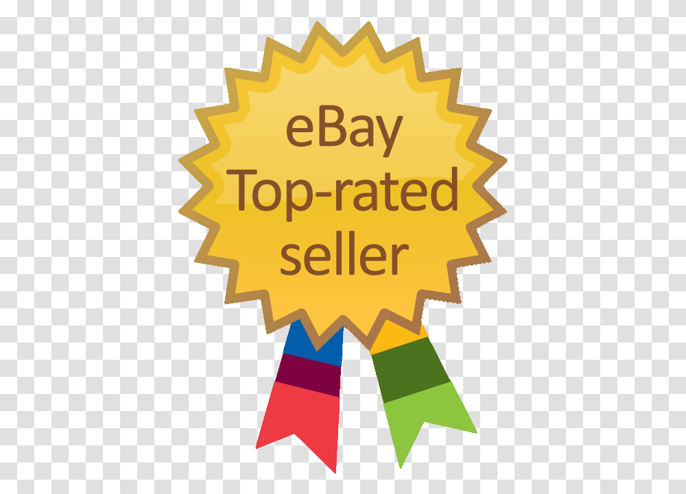 Ebay Top Rated Seller Badge, Poster, Advertisement, Gold Transparent Png