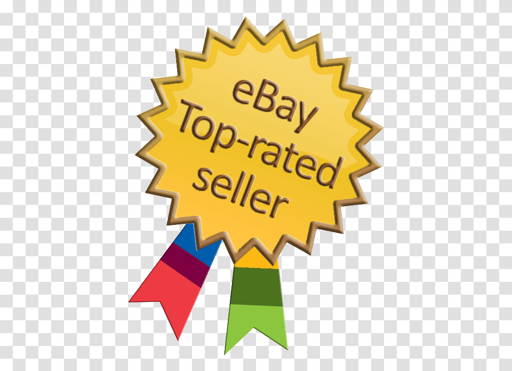Ebay Top Rated Seller Ebay Top Seller Logo, Symbol, Trademark, Badge, Gold Transparent Png