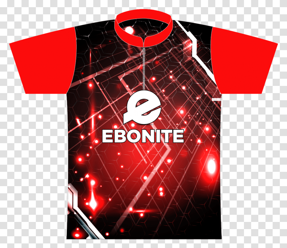 Ebonite Techno Red Dye Sublimated Short Sleeve, Light, Poster, Advertisement, Flyer Transparent Png