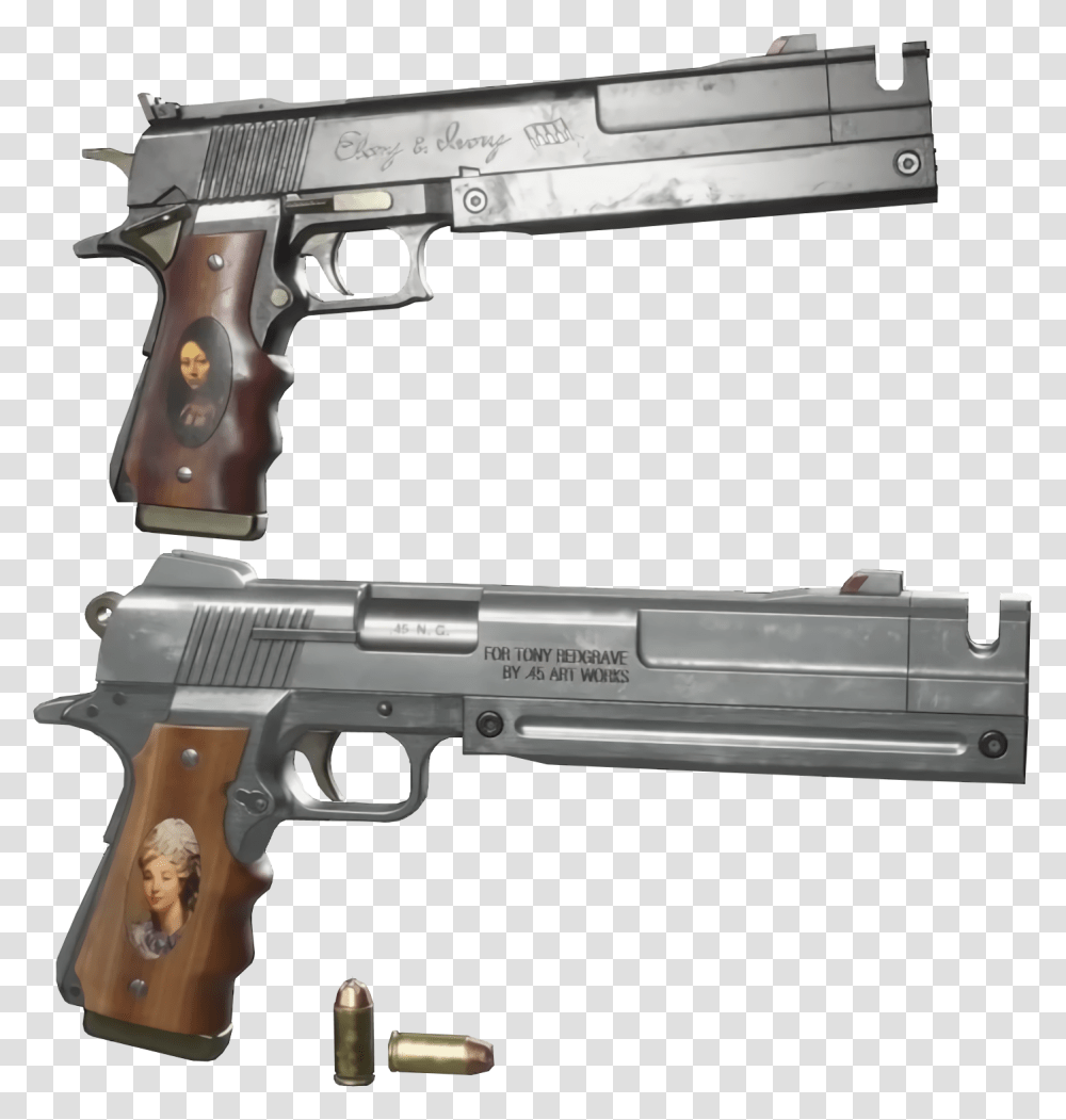 Ebony And Ivory Devil May Cry, Gun, Weapon, Weaponry, Handgun Transparent Png
