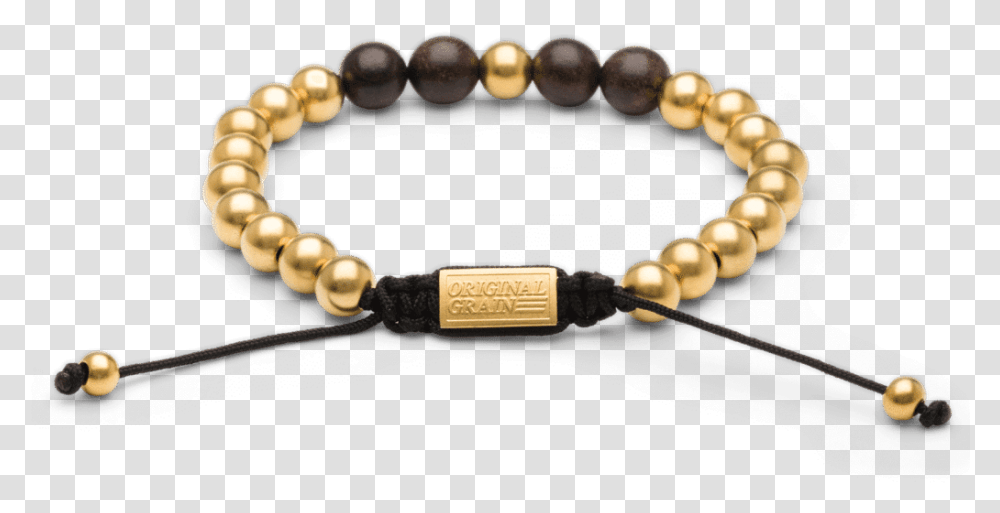 Ebony Gold Macrame Bracelet 8mm By Original Grain Bracelet, Accessories, Accessory, Jewelry, Pearl Transparent Png