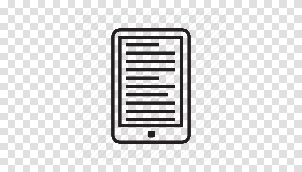 Ebook Ereader Ipad Kindle Reader Tablet Icon, Electronics, Rug, Label Transparent Png