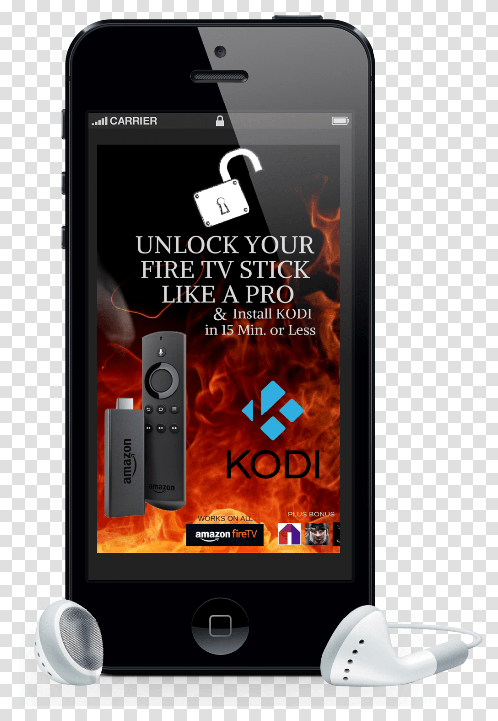 Ebook How To Install Kodi On Firestick Amp Extra Bonuses Iphone Audiobook, Mobile Phone, Electronics, Cell Phone, Poster Transparent Png