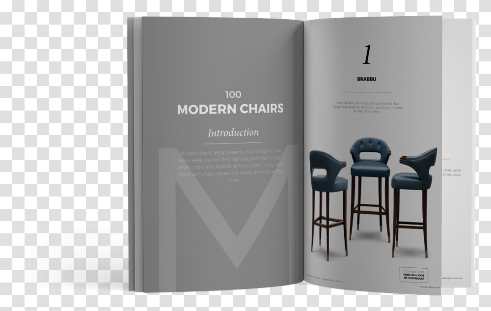 Ebook Modern Chairs Graphic Design, Furniture, Paper, Advertisement Transparent Png