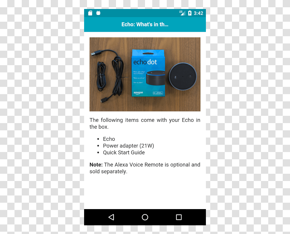Echo Dot, Adapter, Plug, Lens Cap Transparent Png