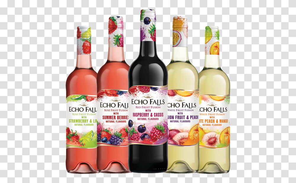 Echo Falls Fruit Fusion, Wine, Alcohol, Beverage, Drink Transparent Png