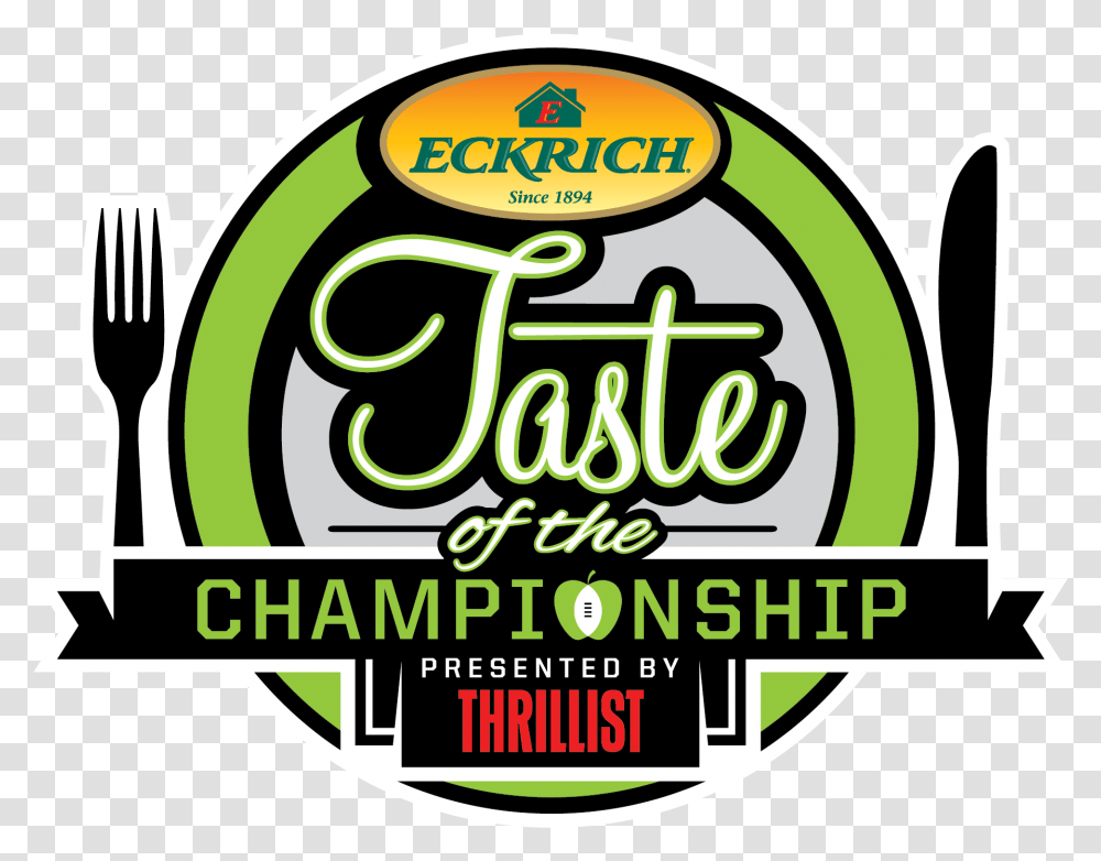 Eckrich Taste Of The Championship Presented By Thrillist Eckrich, Label, Logo Transparent Png