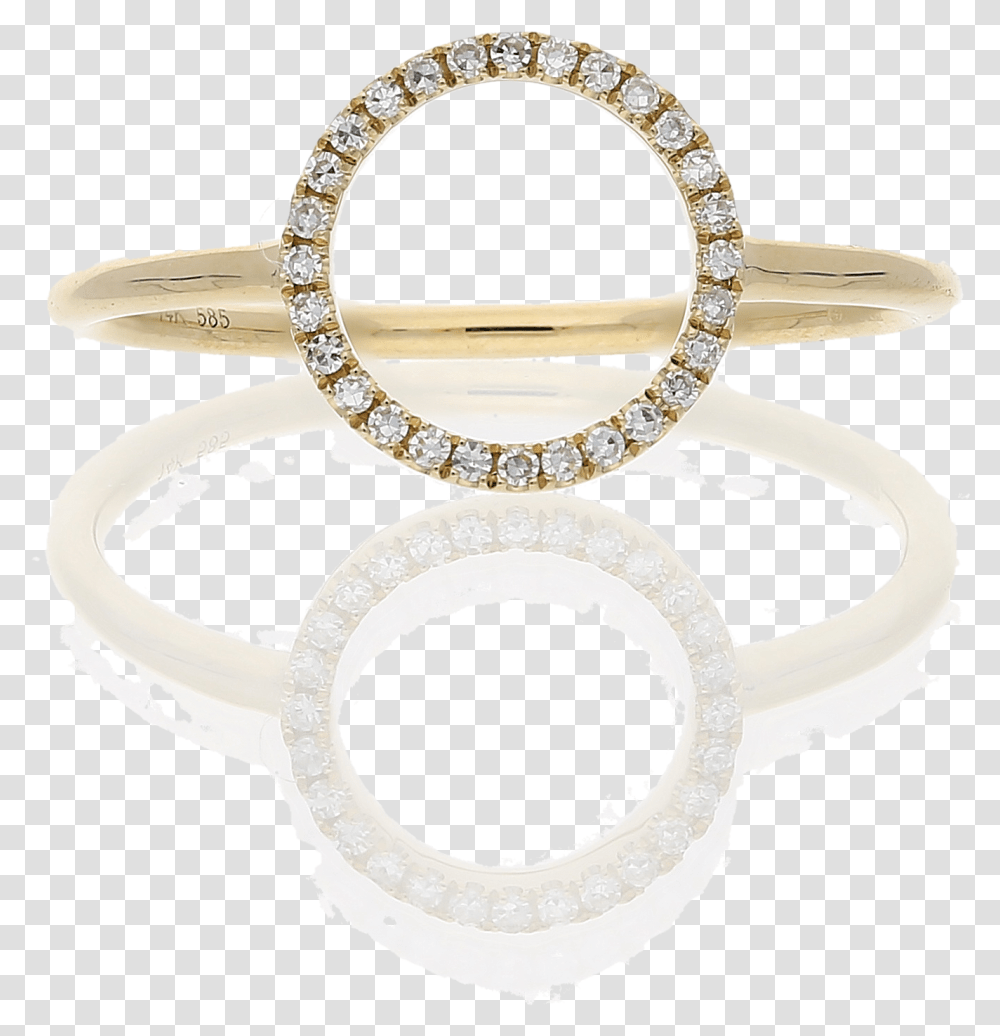 Eclipse 14ct Yellow Gold Diamond Set Circle Ring Yellow Gold Circle Ring, Accessories, Accessory, Jewelry Transparent Png