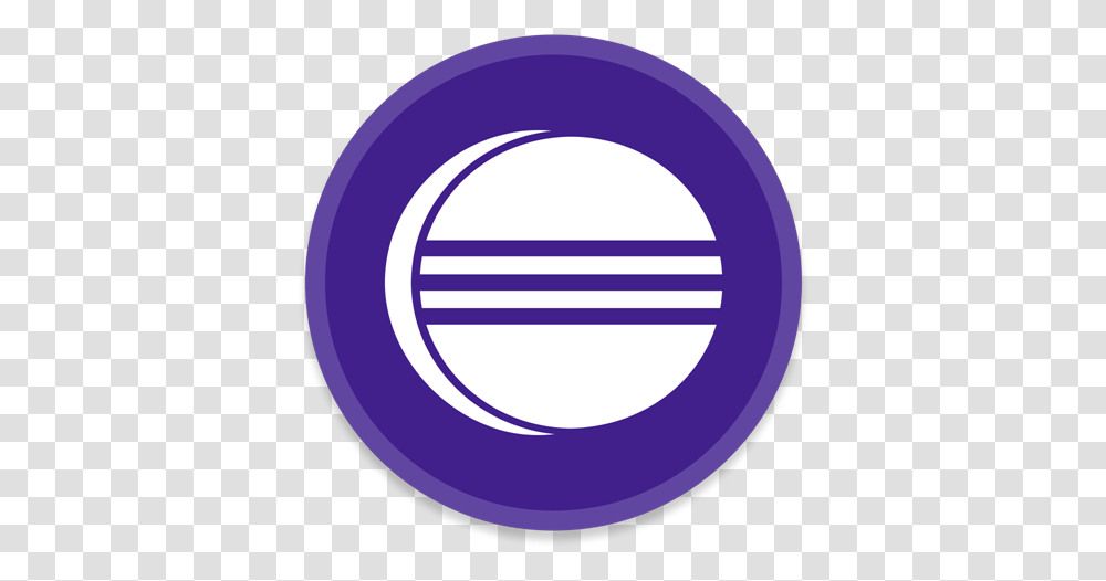 Eclipse Icon 1024x1024px Round Purple App, Logo, Symbol, Trademark, Text Transparent Png