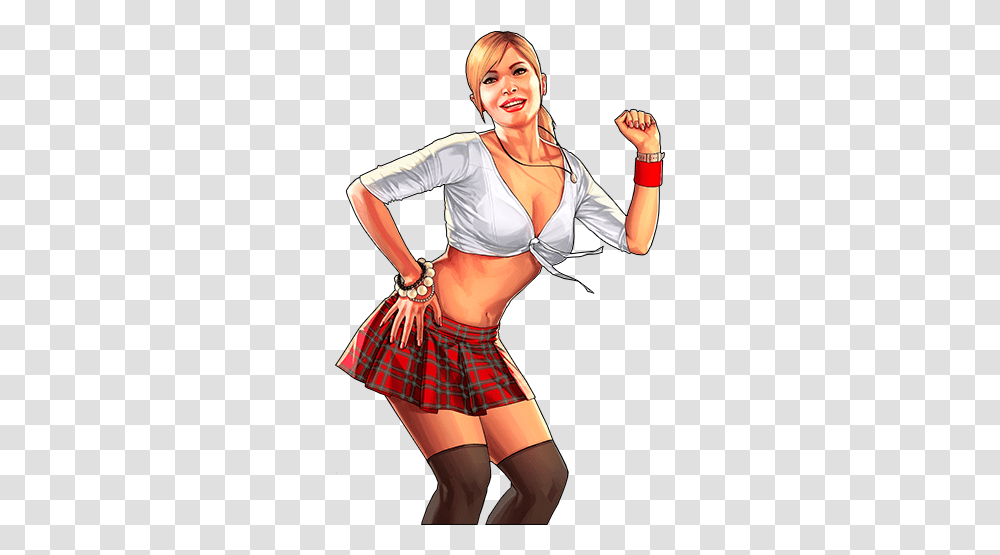Eclipse Rp Gta V Roleplay Server Sexy Tracey De Santa, Clothing, Apparel, Skirt, Person Transparent Png