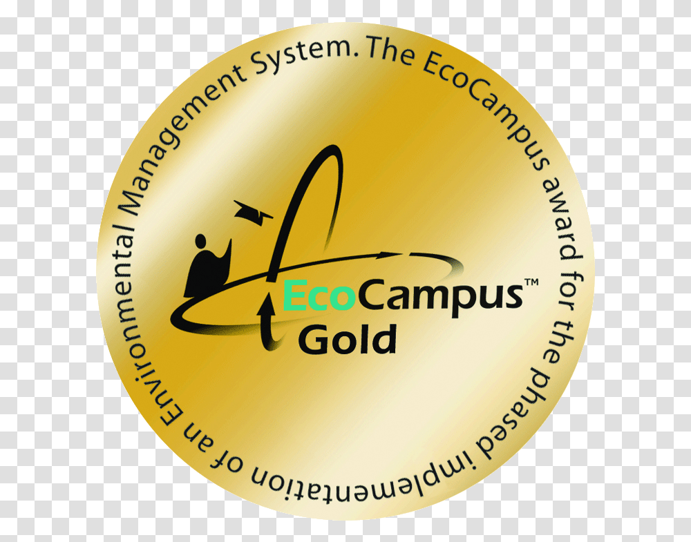 Eco Campus Gold, Label, Alphabet, Bird Transparent Png