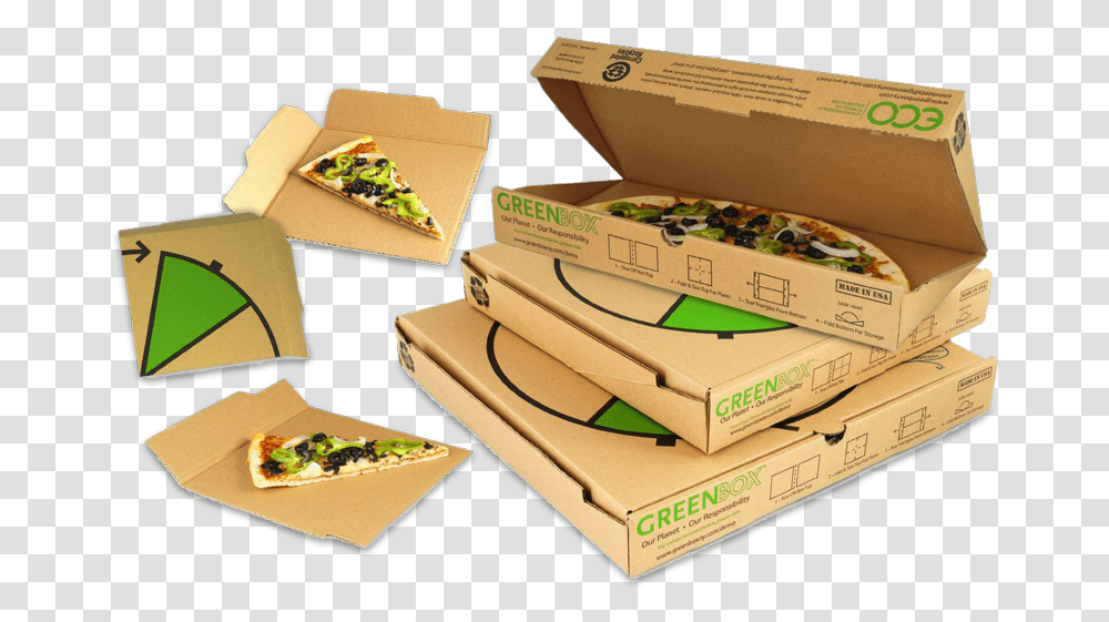 Eco Friendly Pizza Box, Food, Plant, Lunch, Meal Transparent Png