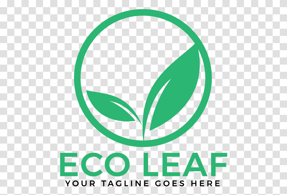 Eco Leaf Vector Logo Design Circle, Trademark, Plant, Poster Transparent Png