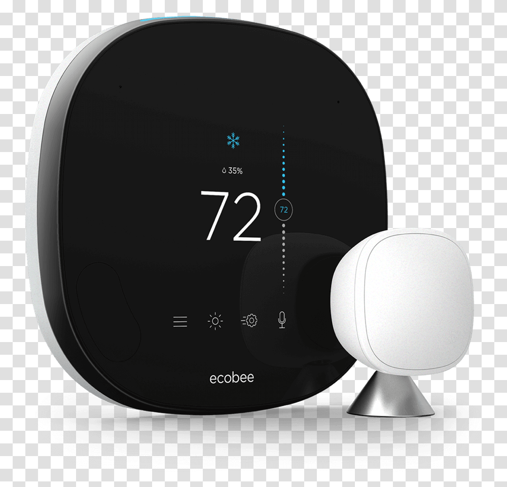Ecobee Smart Thermostat With Voice Control, Cushion, Electronics, Gearshift, Machine Transparent Png