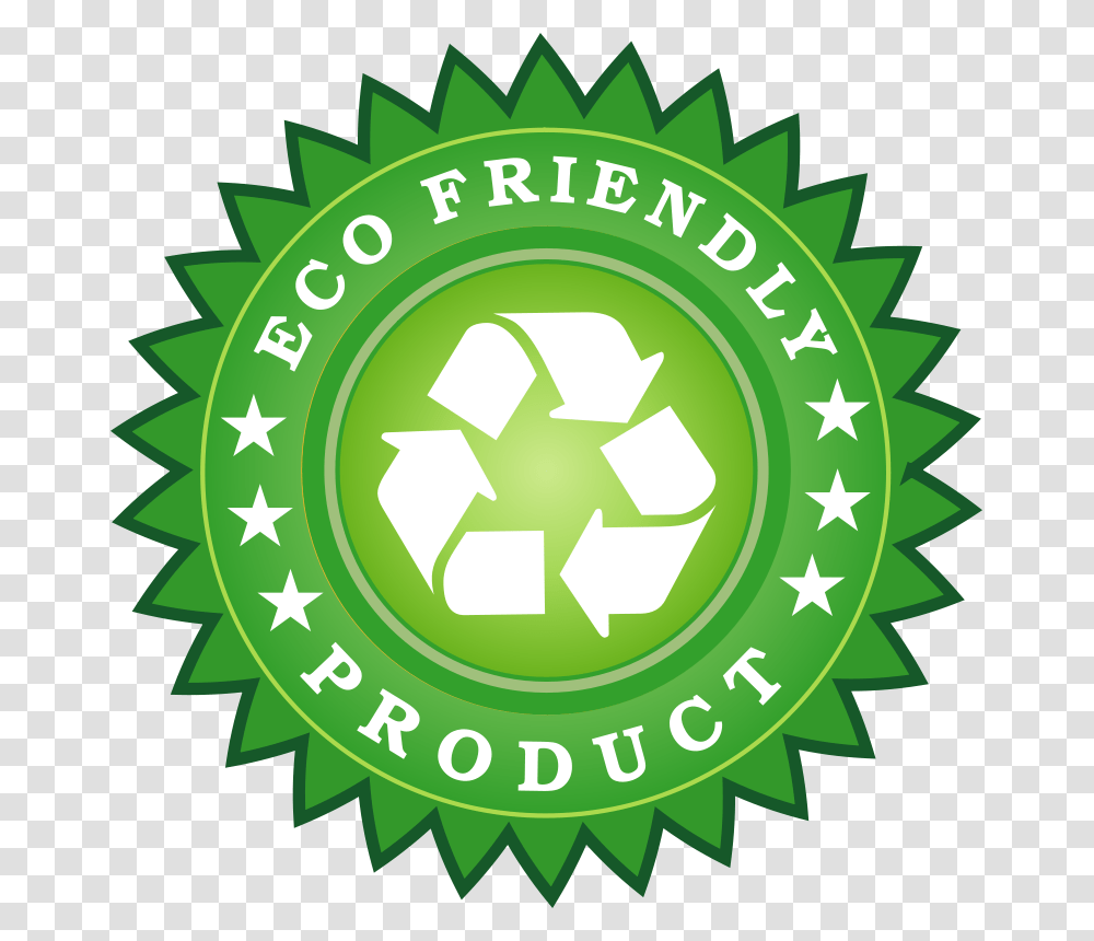 Ecology Friendly Product Sticker Eco Friendly Product Label, Recycling Symbol, Green, Logo, Trademark Transparent Png